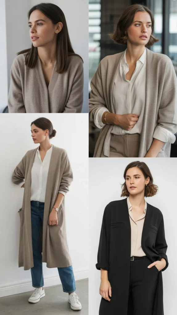 Long Cardigan Layer Style