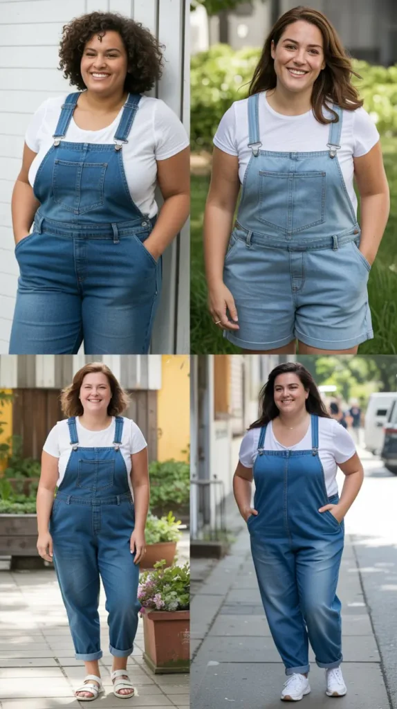  Casual Denim Overalls
