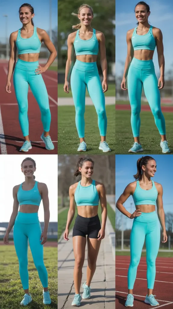 Matching Workout Set in Bright Colors