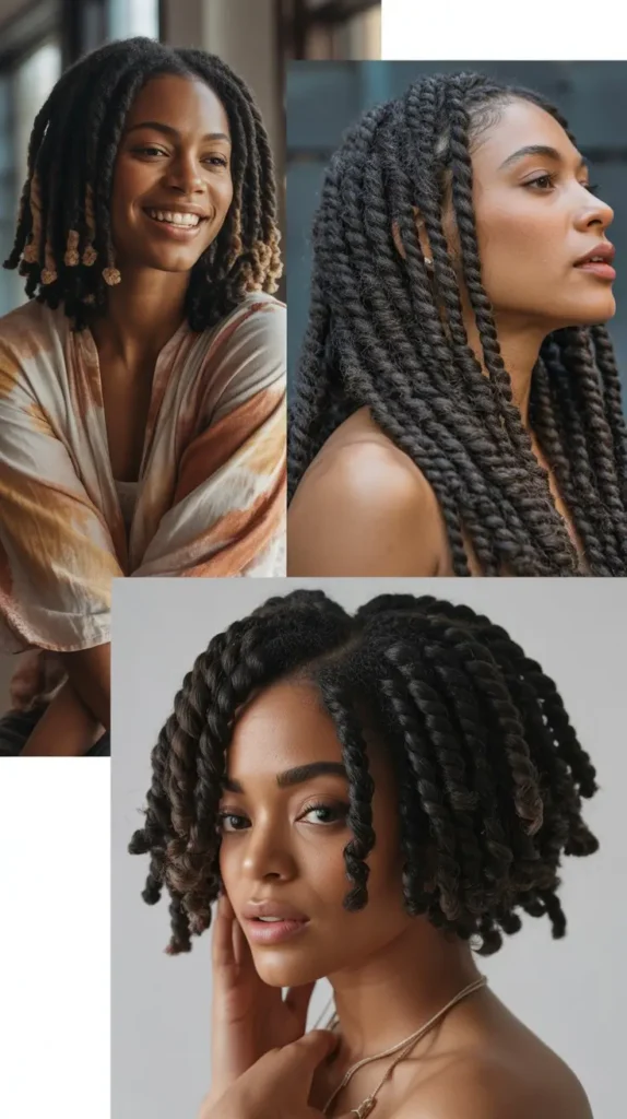  Two-Strand Twist Locs