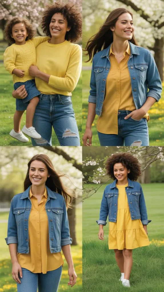 Yellow Easter Outfits With Denim