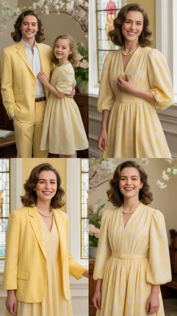 Elegant Yellow Church Outfits