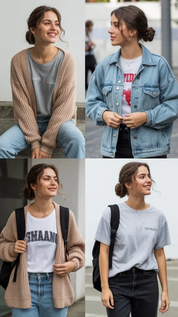 Layered T-Shirt Look