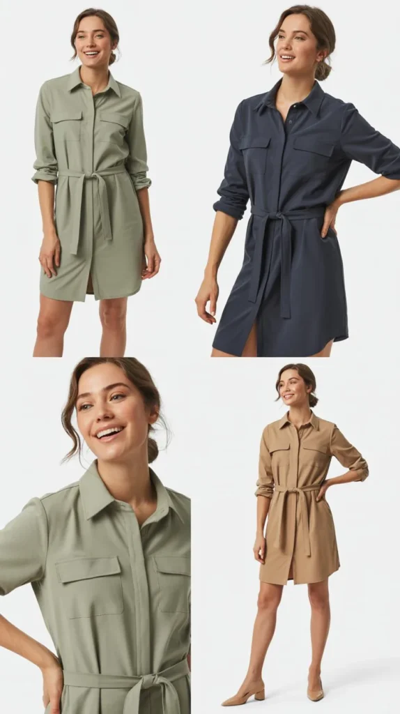  Utility Shirt Dress