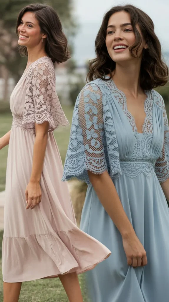 Lace Detail Summer Dresses