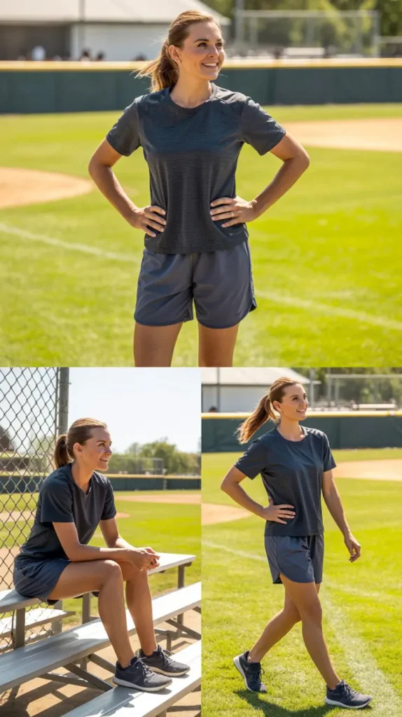 Relaxed Shorts and Moisture-Wicking T-Shirt