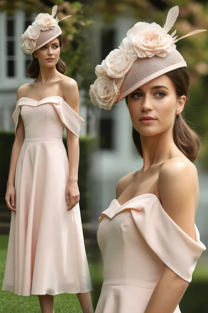 Off-Shoulder Dress with Feminine Details