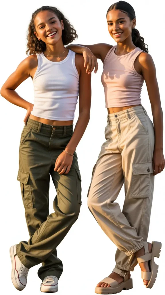 Tank Top With Cargo Pants