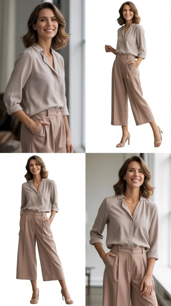 Blouse with Culottes