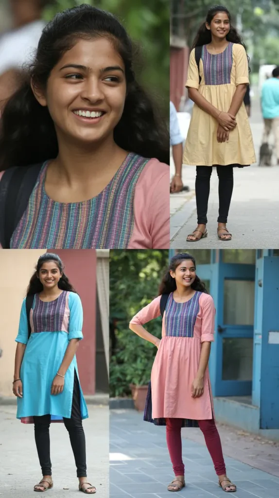 Simple Kurti with Leggings