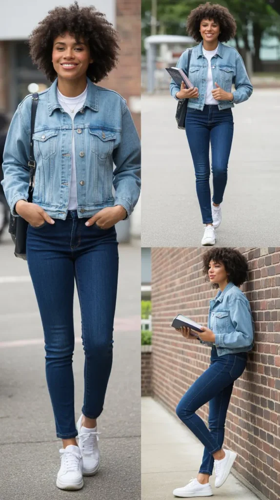 Denim-on-Denim Outfit