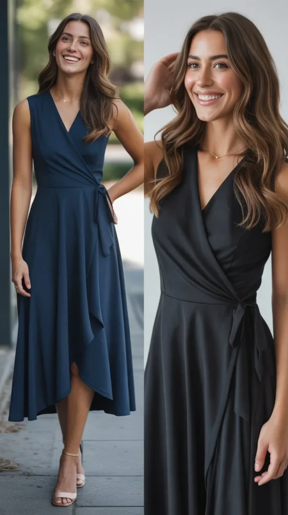Wrap Dress Graduation Style