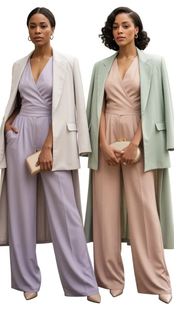 Elegant Jumpsuit With Church Blazer