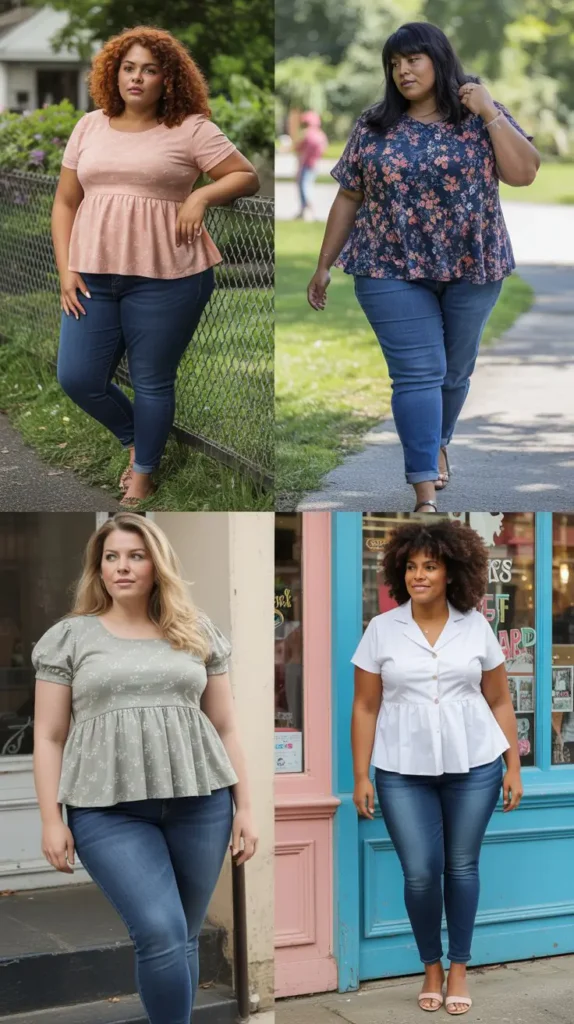 Peplum Top With Skinny Jeans