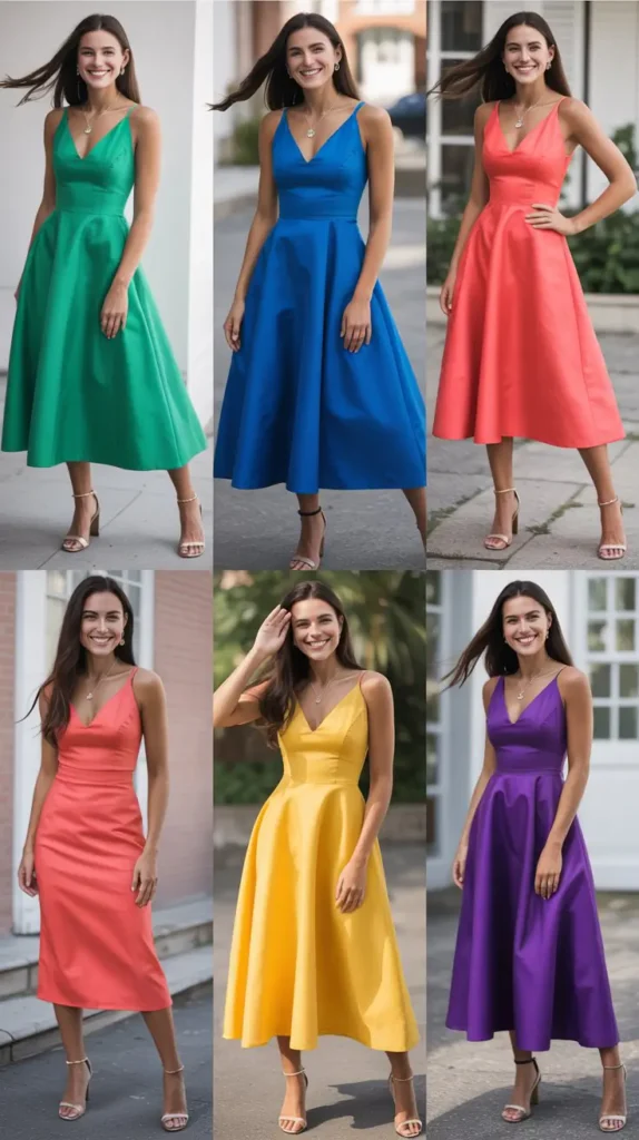  Bright Color Graduation Dress