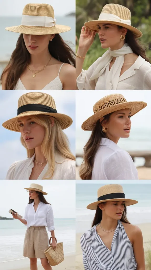 Classic Straw Hats with Every Coastal Outfit