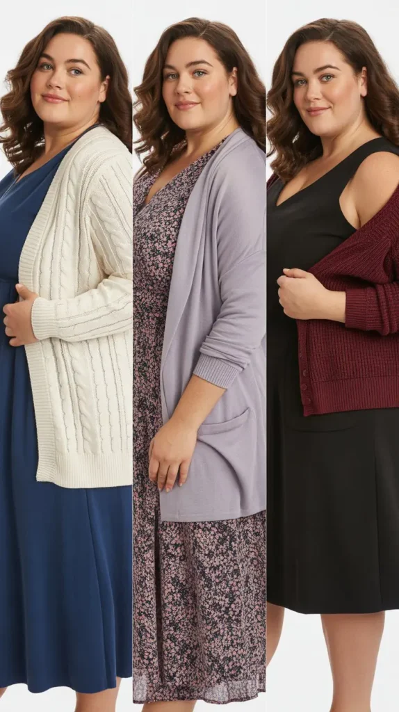  Layered Cardigan with Dress