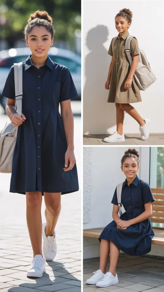Shirt Dress with Belt
