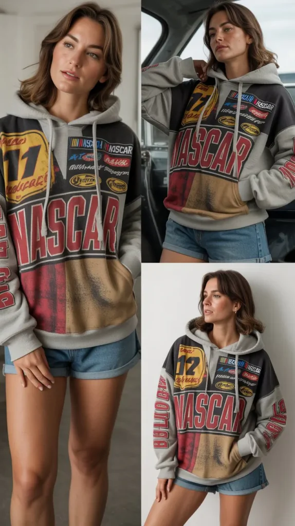 . Graphic Hoodie with Shorts
