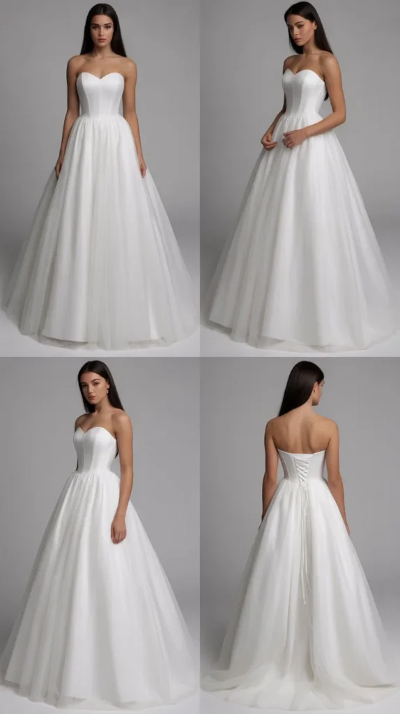 Classic White Ball Gown Elegance