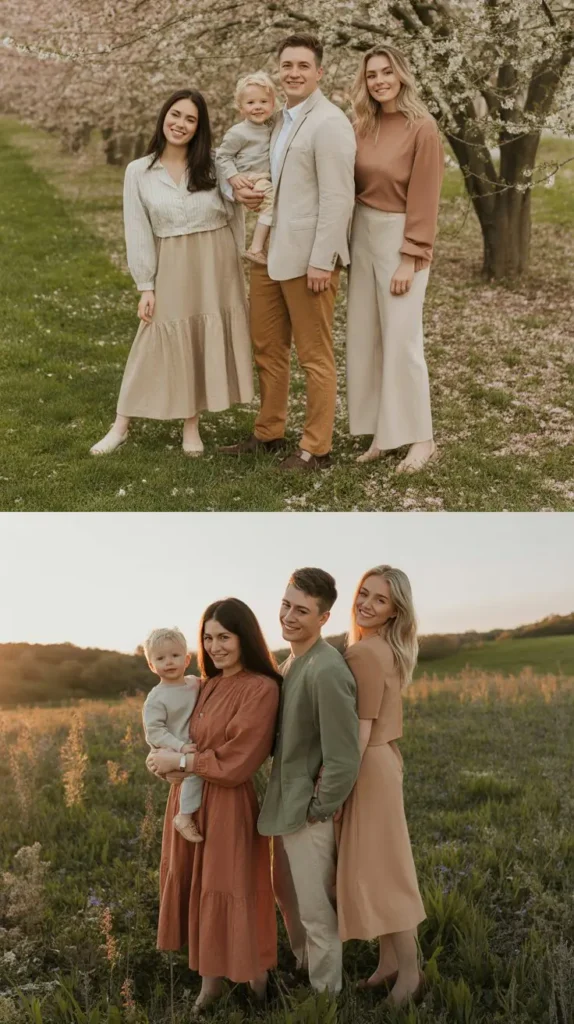 Earth Tone Family Looks