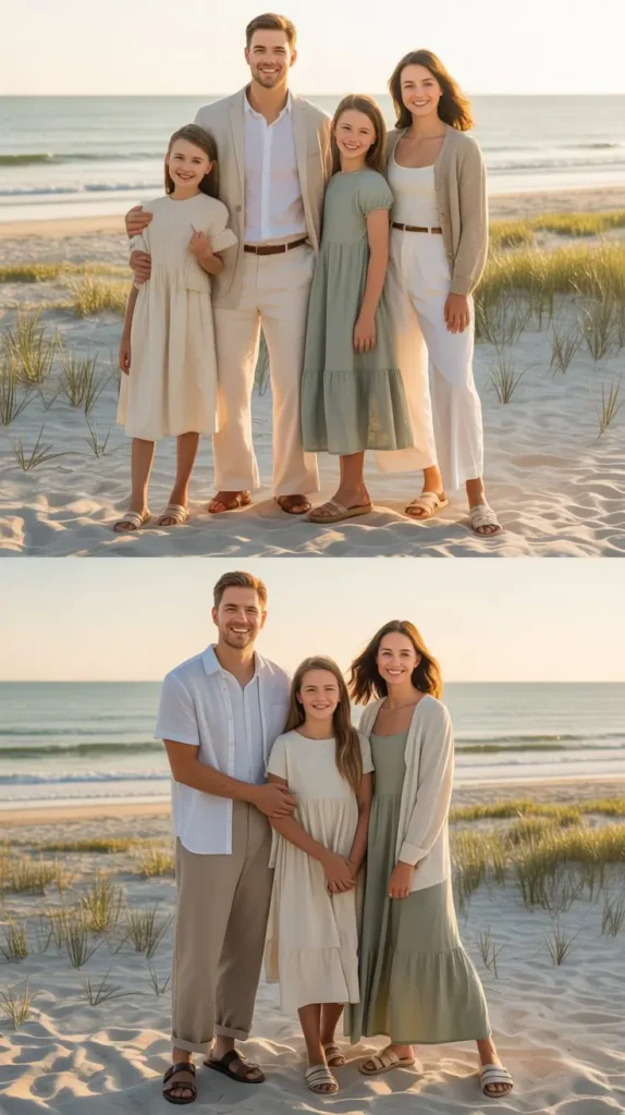 Beach Style Spring Family Outfits