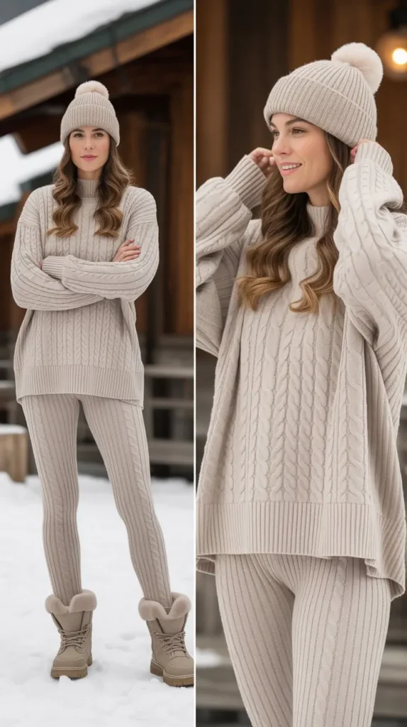  Knit Set with Sneakers