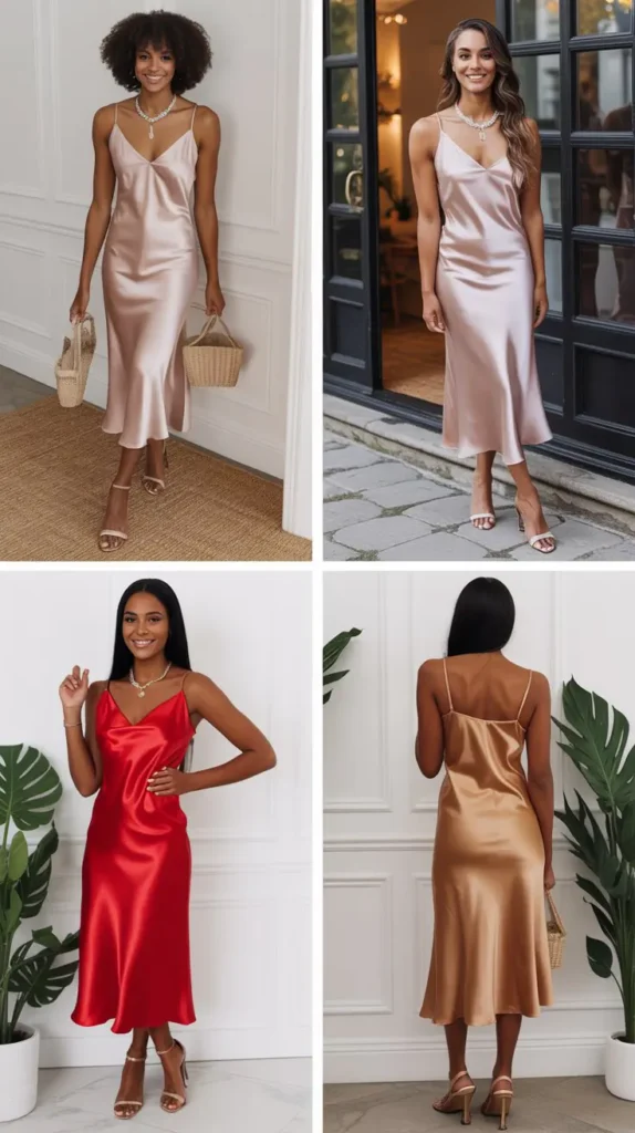 Satin Slip Dress Style