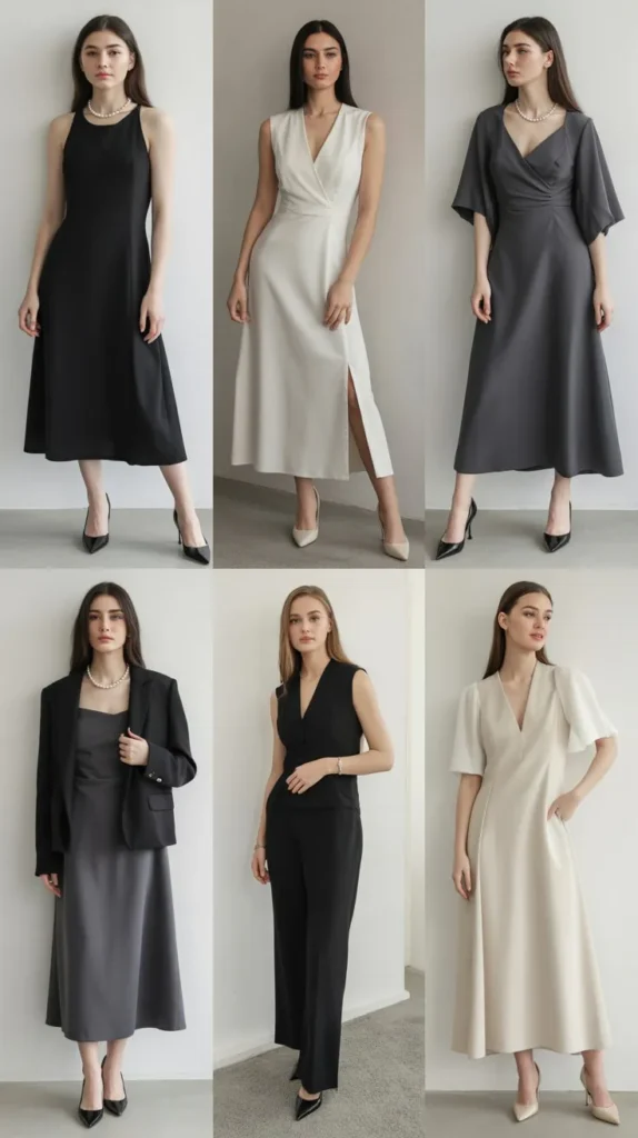 Monochrome Graduation Dress