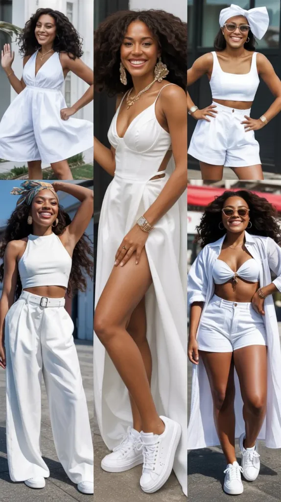 All-White Freaknik Outfit