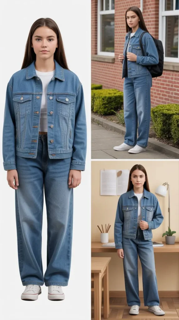 Denim-on-Denim Look