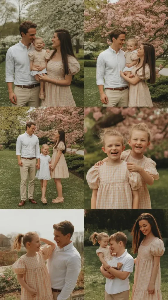 Peach and White Spring Outfit Inspiration