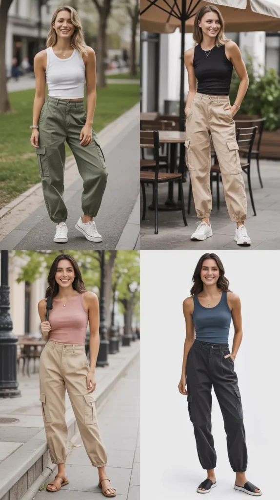 Tank Top with Cargo Pants