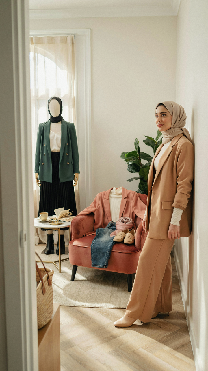 30 Hijab Blazer Outfit Ideas Women Love