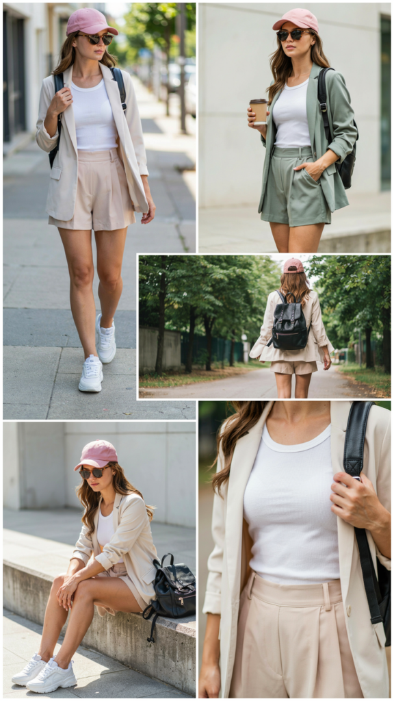Blazer with Skort and Tank Top