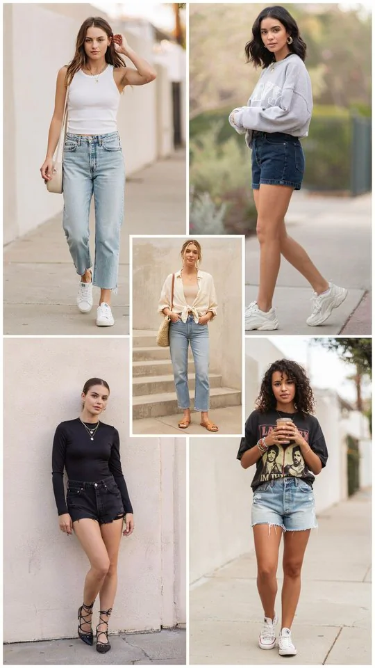 Simple Comparison Table for Jean Shorts Outfits