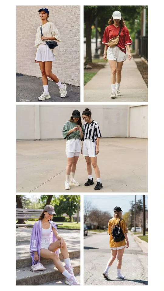 Oversized Jersey with White Shorts