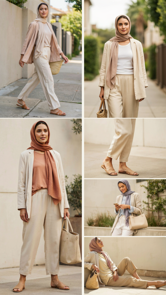Hot-Weather Blazer with Loose Pants