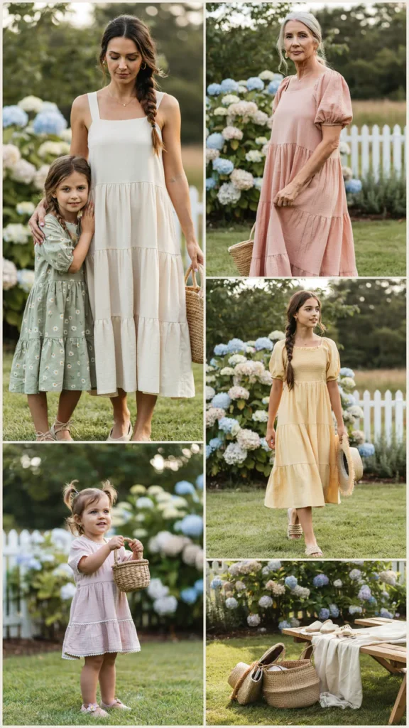 Tiered Spring Dress with Espadrilles