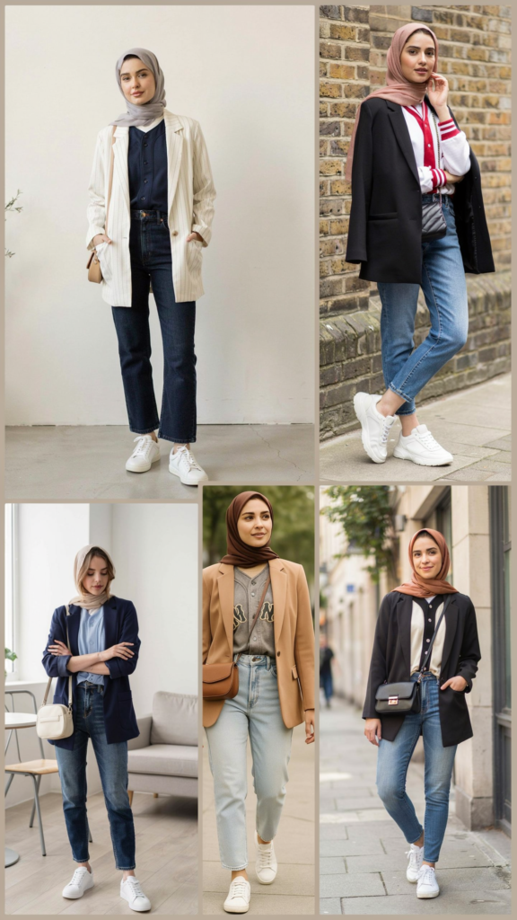 Date-Night Baseball Jersey and Blazer