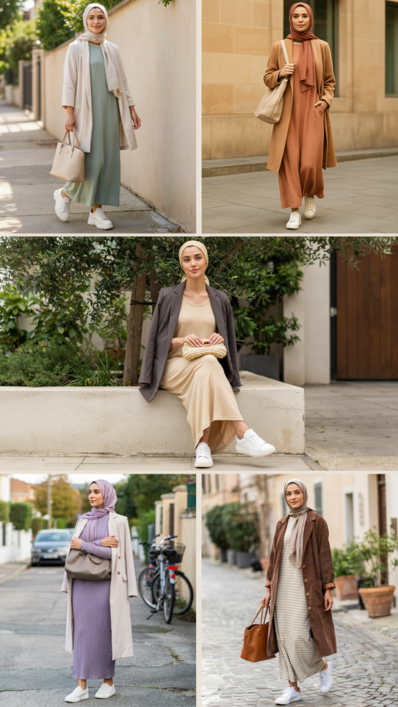 Casual Maxi Dress and Long Blazer